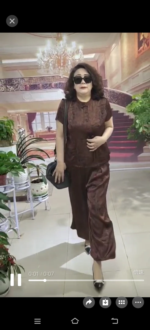 大码女装-上衣+裤子16209