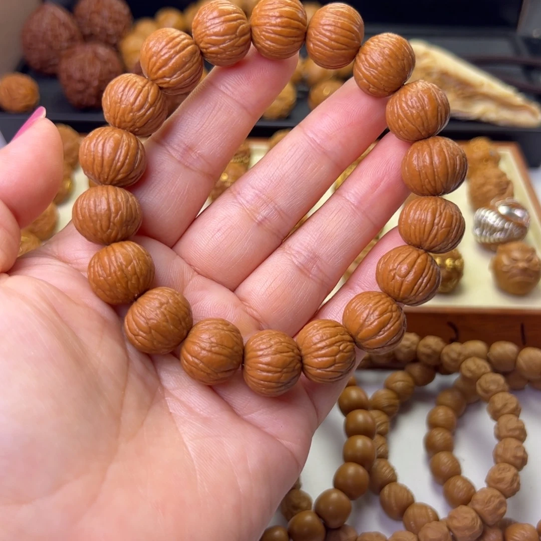 石***花猴头核桃手串猴头