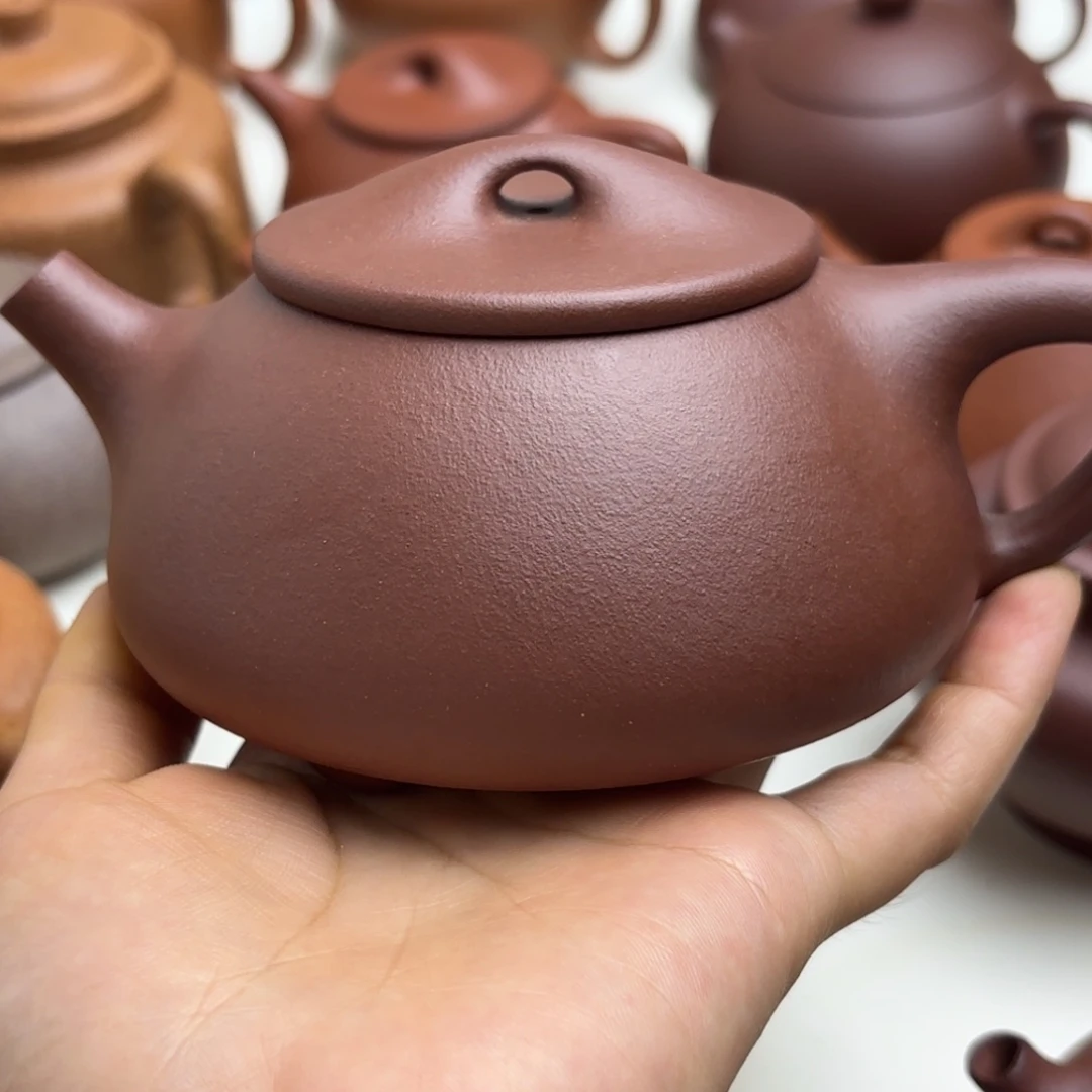 七***主茶壶紫砂紫泥景舟240cc微瑕