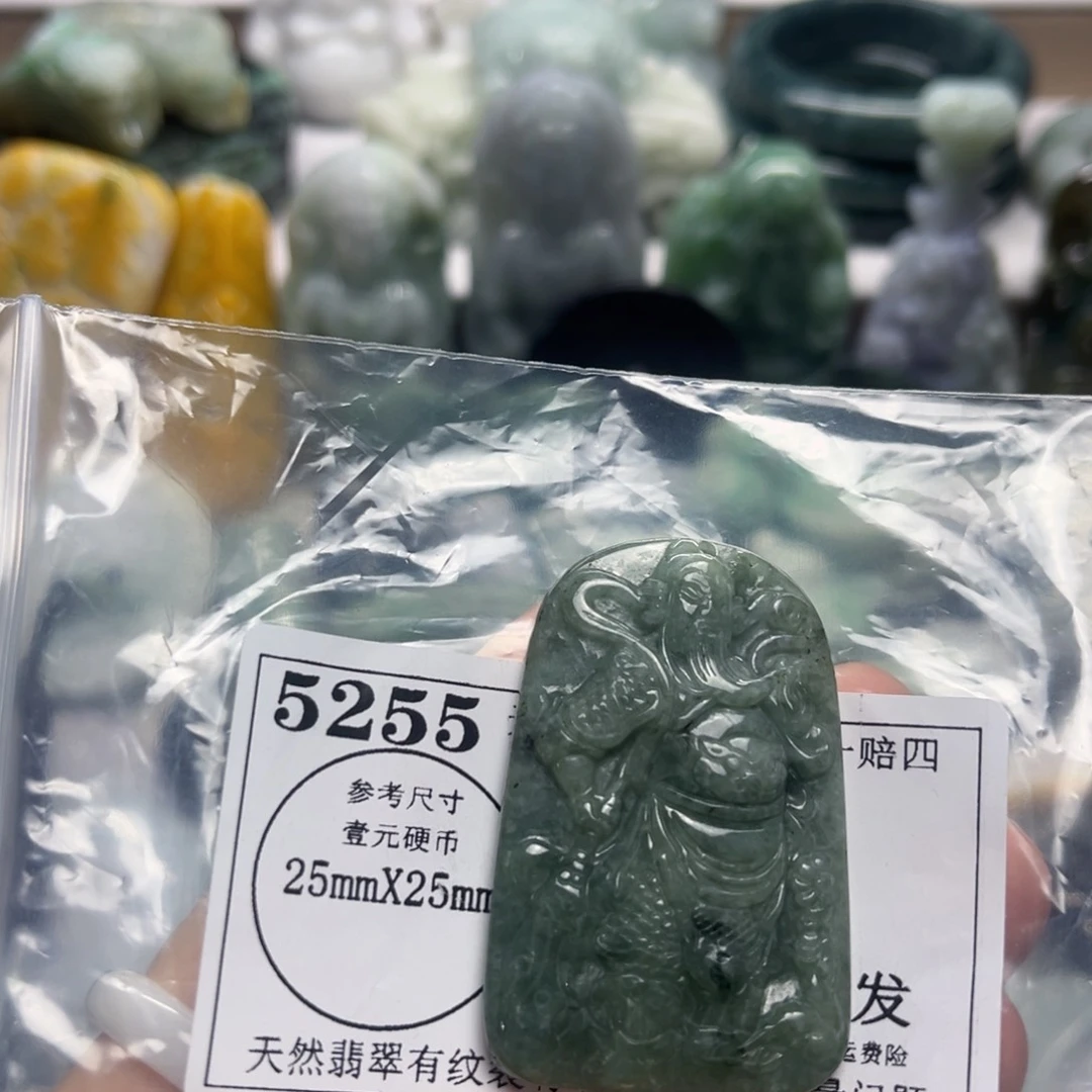翡翠未镶嵌颈饰5255