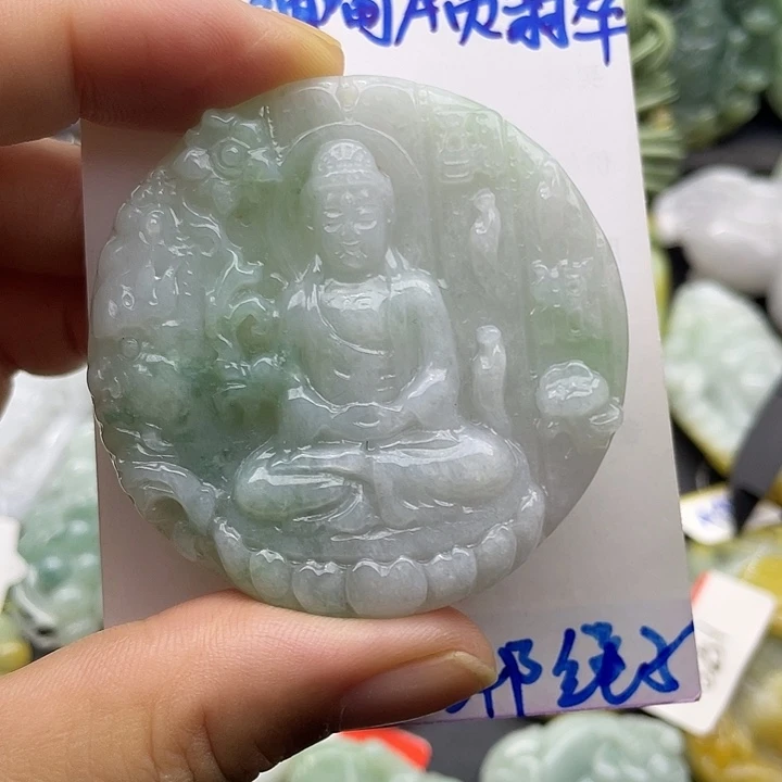 颈饰未镶嵌翡翠天然翡翠