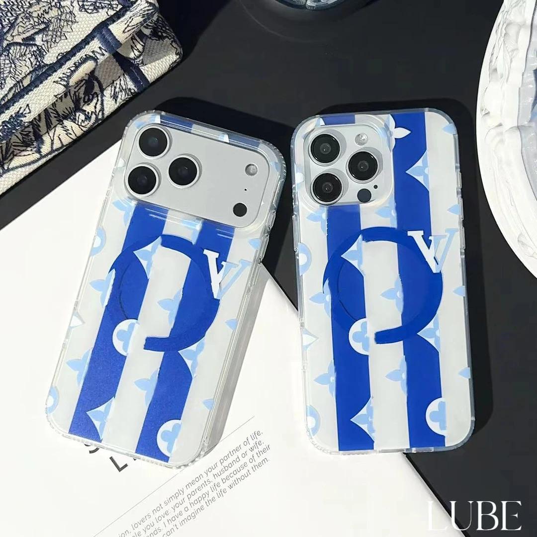 【蓝白路易】歪歪气囊imd磁吸壳适用于苹果17pm/16pm/15pm