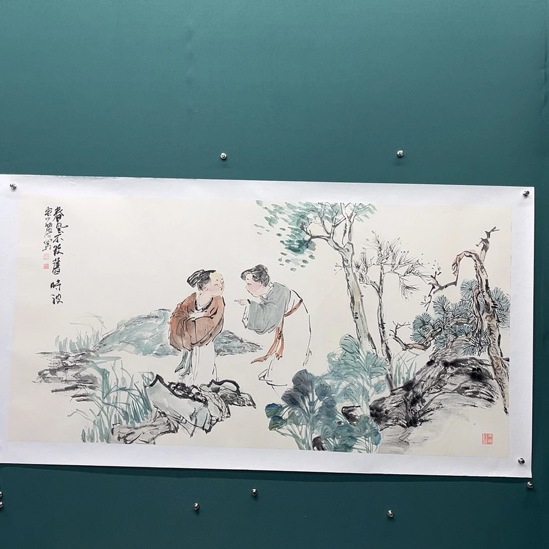 国画艺术家真人手绘