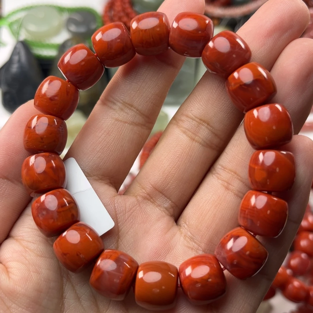 南红玛瑙未镶嵌珠宝奇石12.4mm