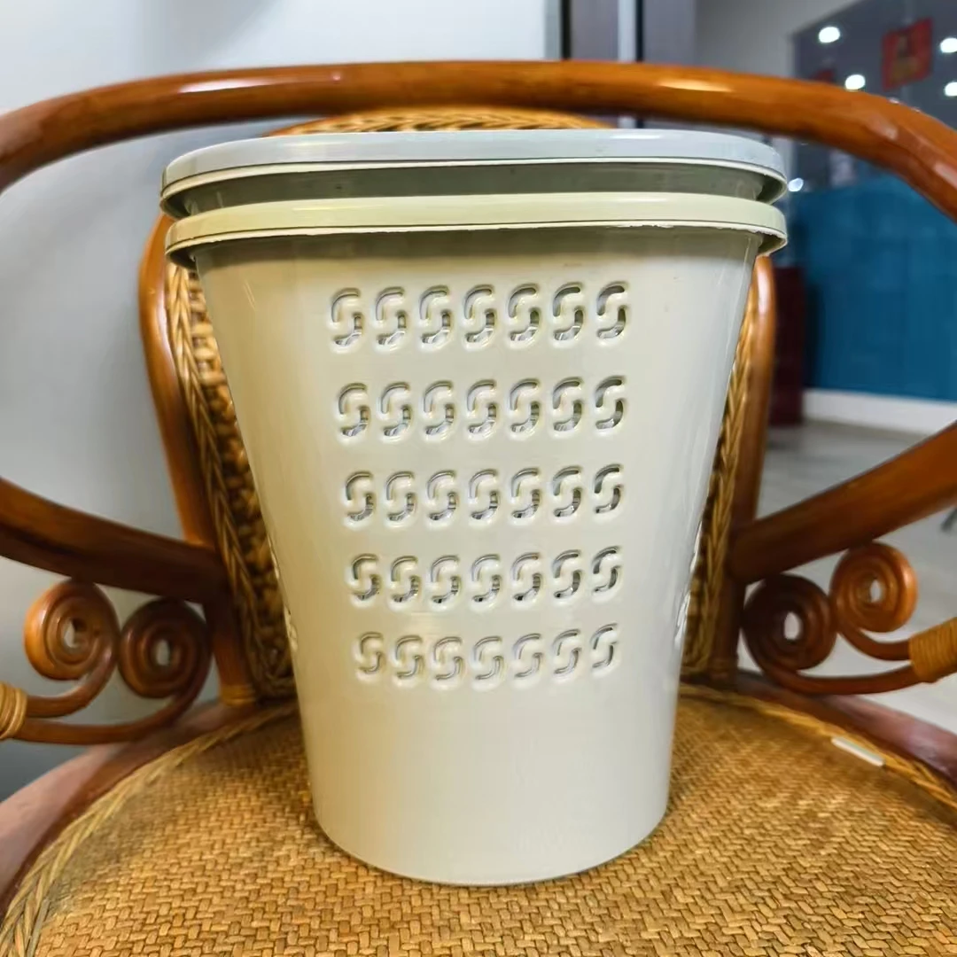 欧式无盖可爱风垃圾桶过滤网圆形工具