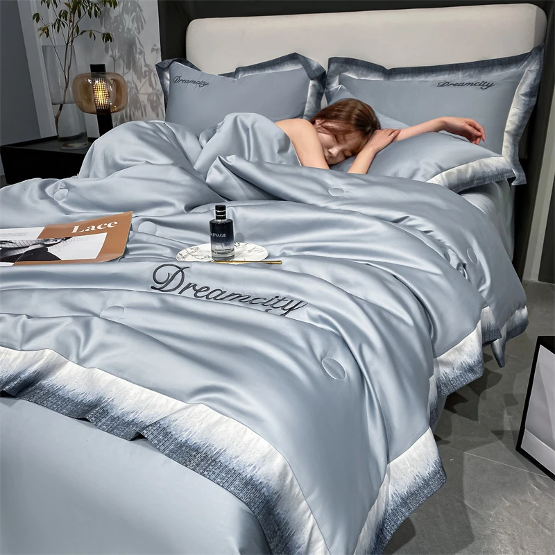 新款冰丝夏凉被空调被夏季薄款被子床上夏天床火星树洗发水
