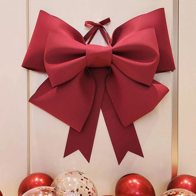 520情人节婚房布置网红超大蝴蝶结装饰结婚礼背景墙卧室婚车门上