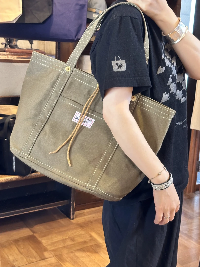 新款预览 一泽信三郎H-04托特包 橄榄绿