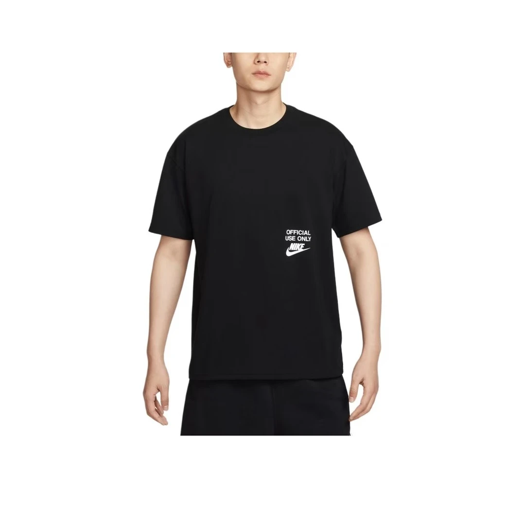 NIKE耐克男子针织无领运动短T恤HJ0775-010