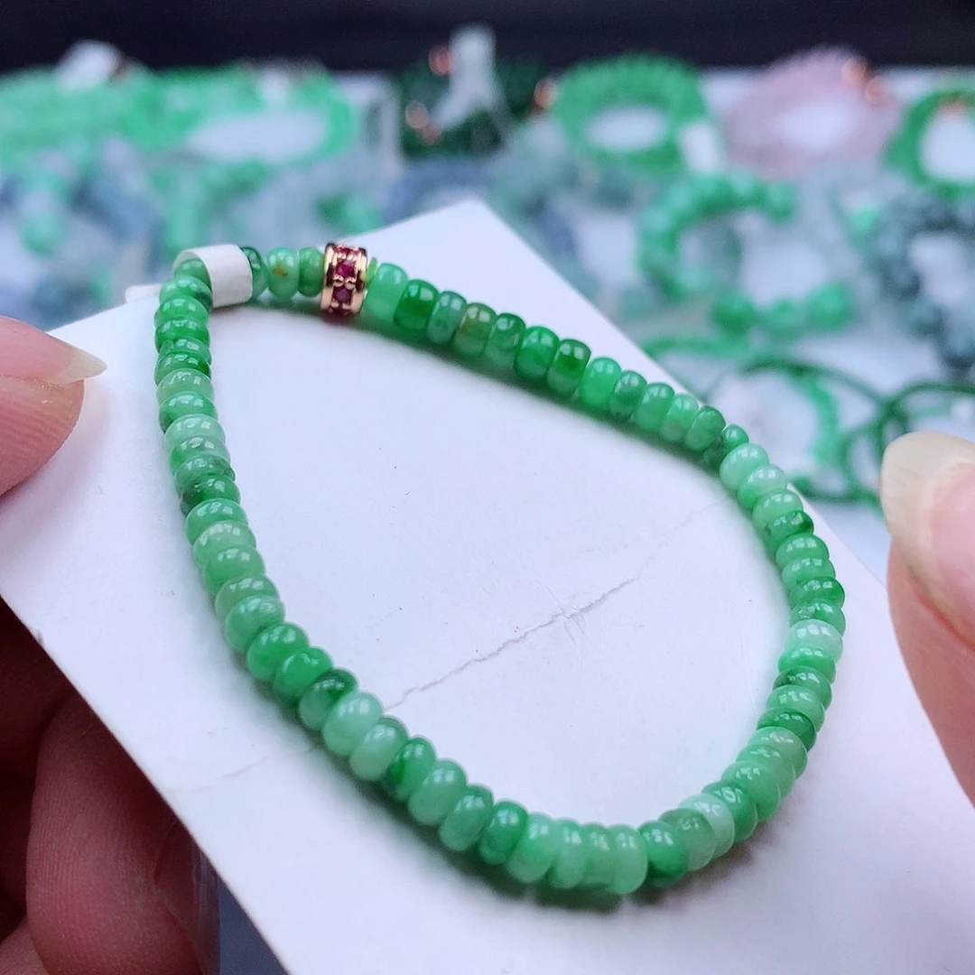 未镶嵌手链翡翠手串