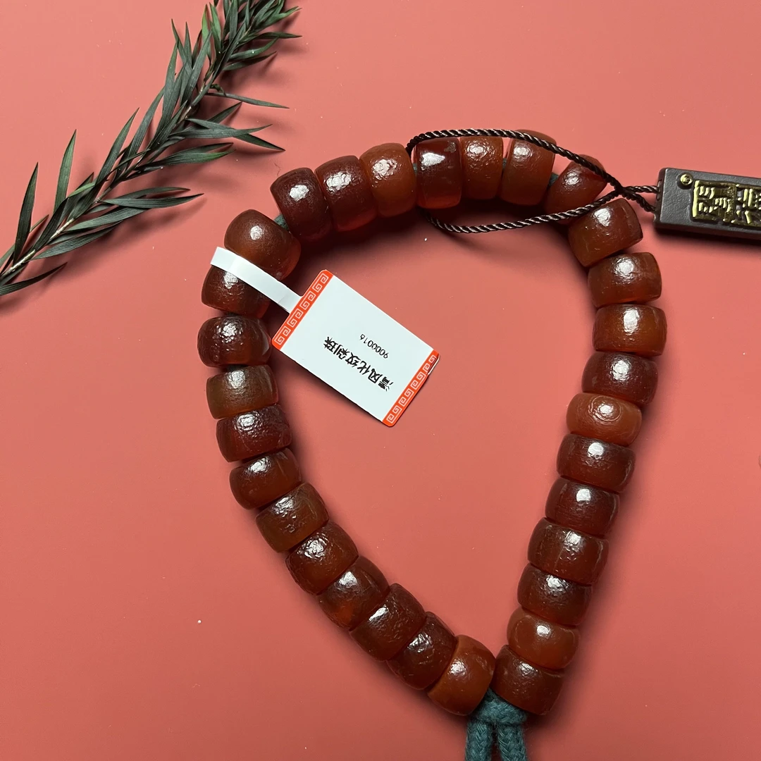 清代 风化纹剁珠 手串 9016