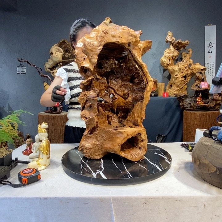 鹏***木草木堂根艺摆件269