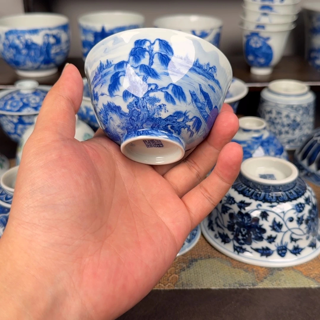 四***1现代手工手绘茶器