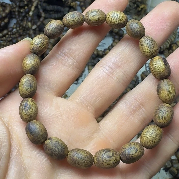 沉香碎屑沉香小米珠单圈，