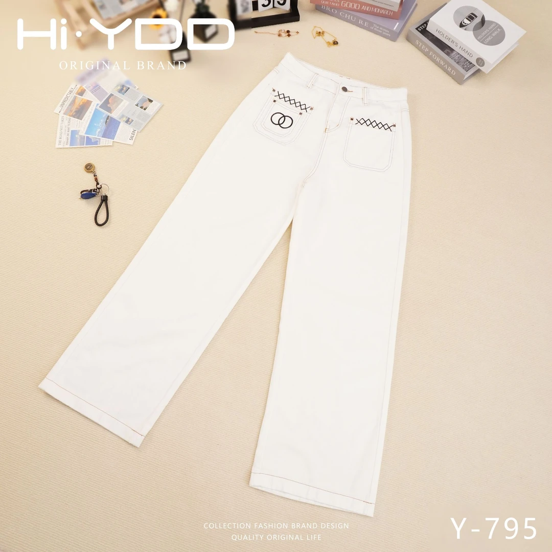 YDD•「Y-795」夏季新款休闲显瘦气质复古时尚百搭裤子XM-56099