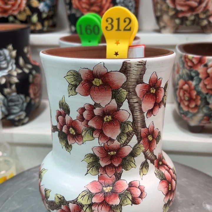 紫砂花盆水晶花盆312