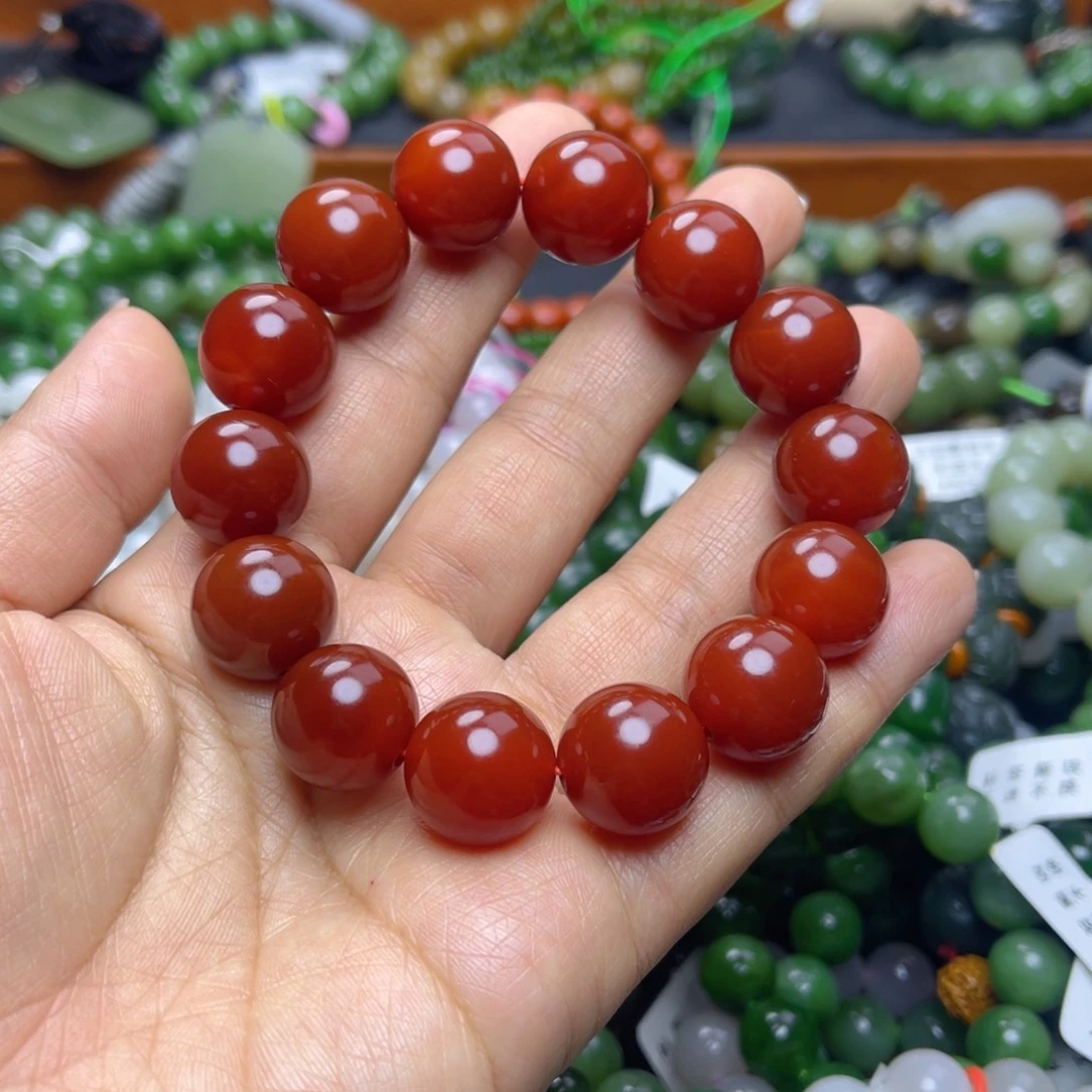 南红玛瑙未镶嵌手链