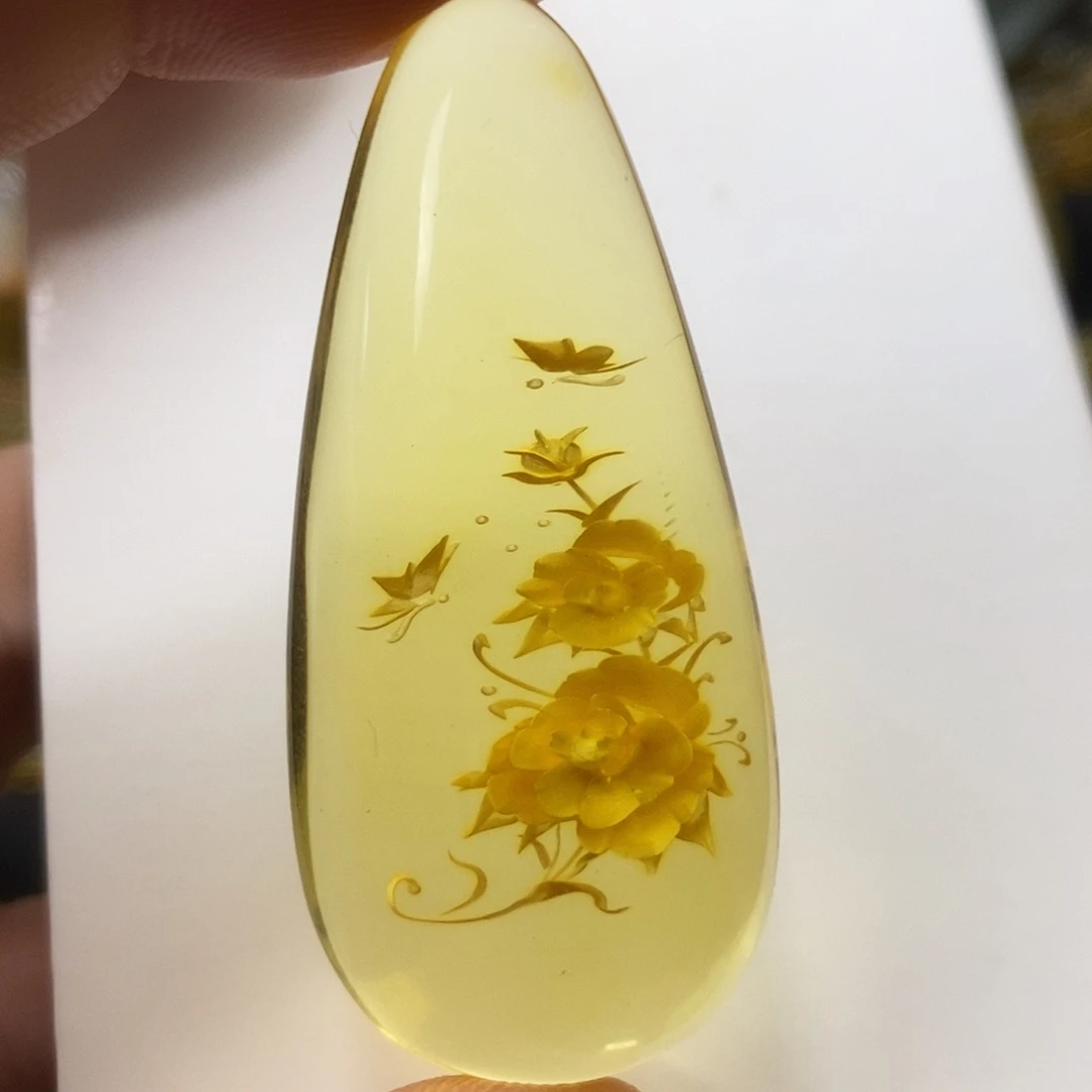 金珀未镶嵌吊坠(不含链)