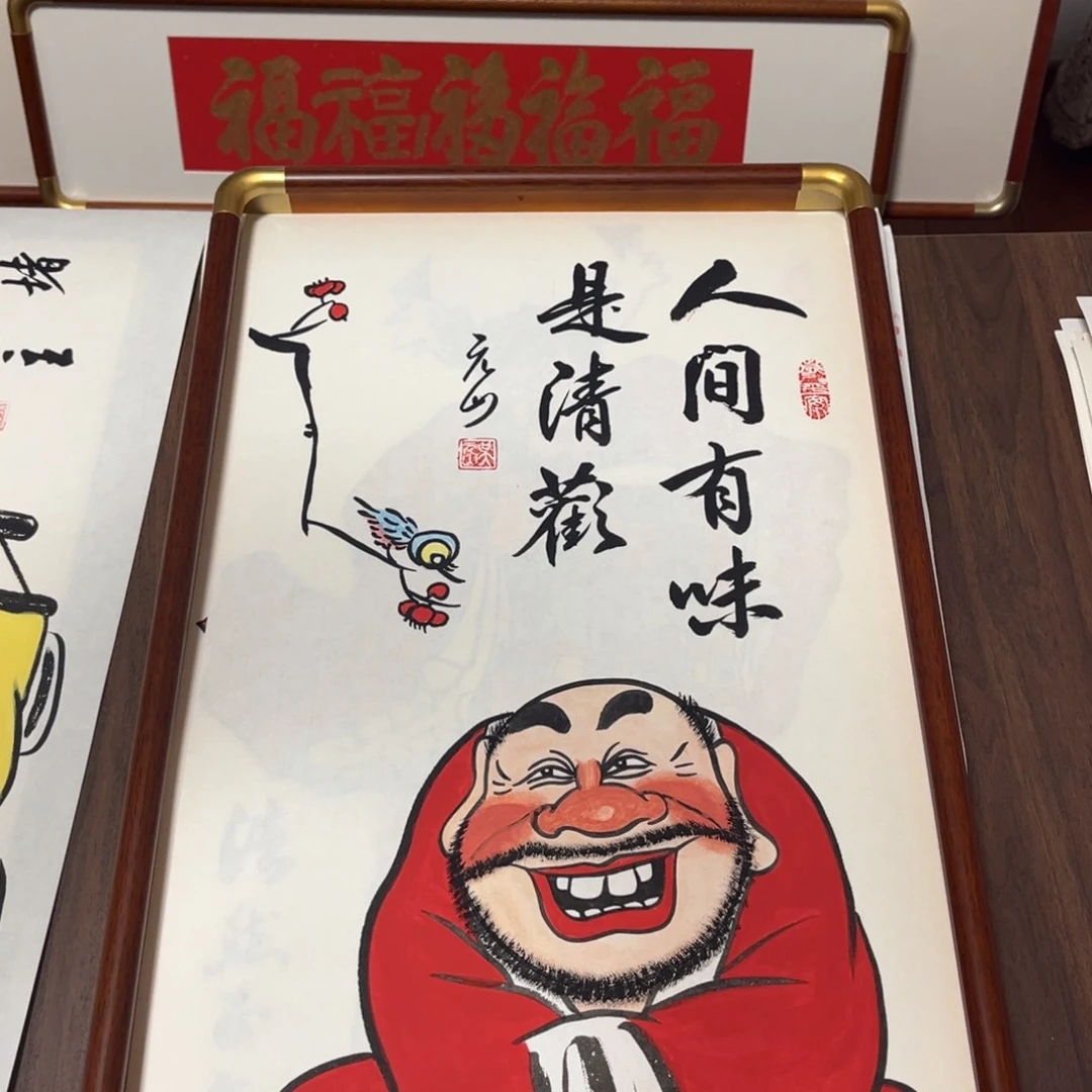 国画纯手绘禅意画作品