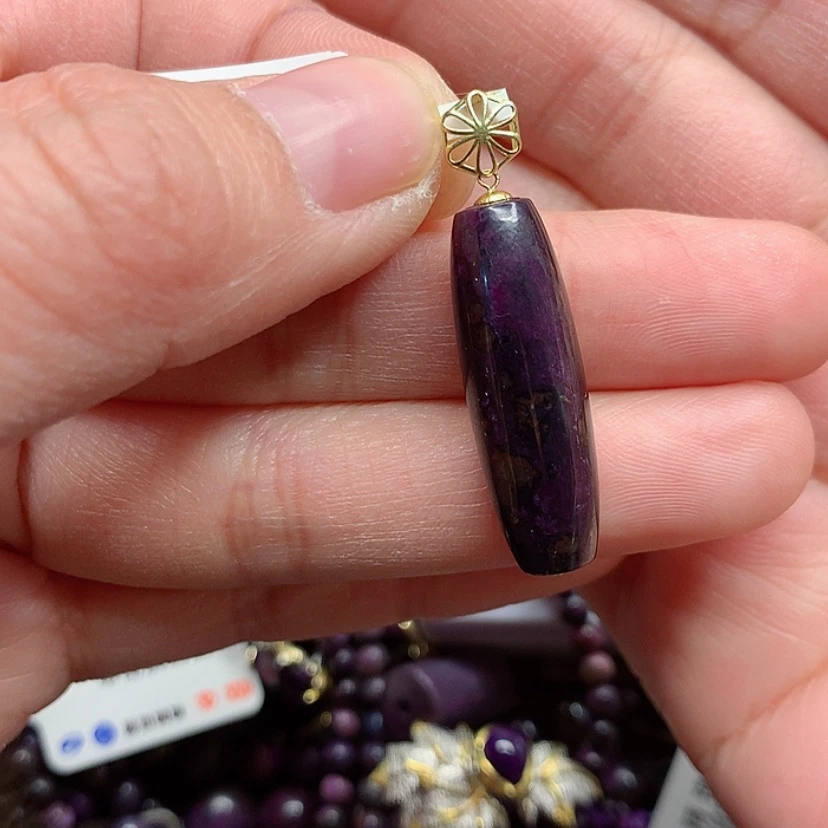 【闪购商品】苏纪石（舒俱来）吊坠18K金镶嵌