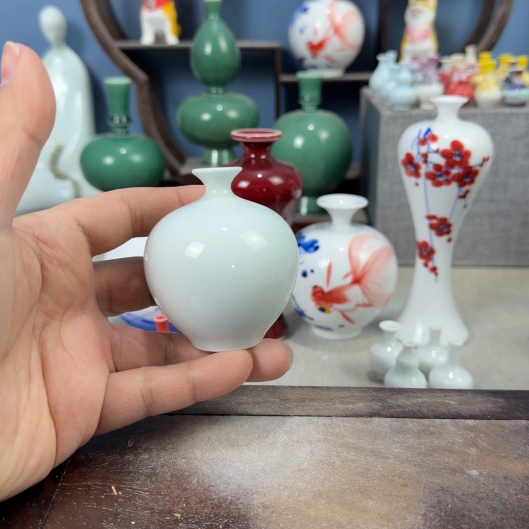 陶瓷手工小花器摆件