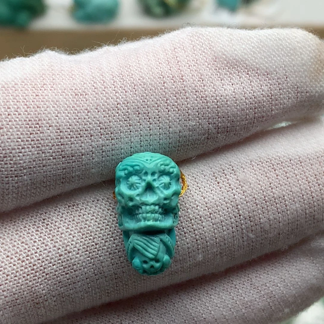 绿松石未镶嵌珠宝奇石8.8mm