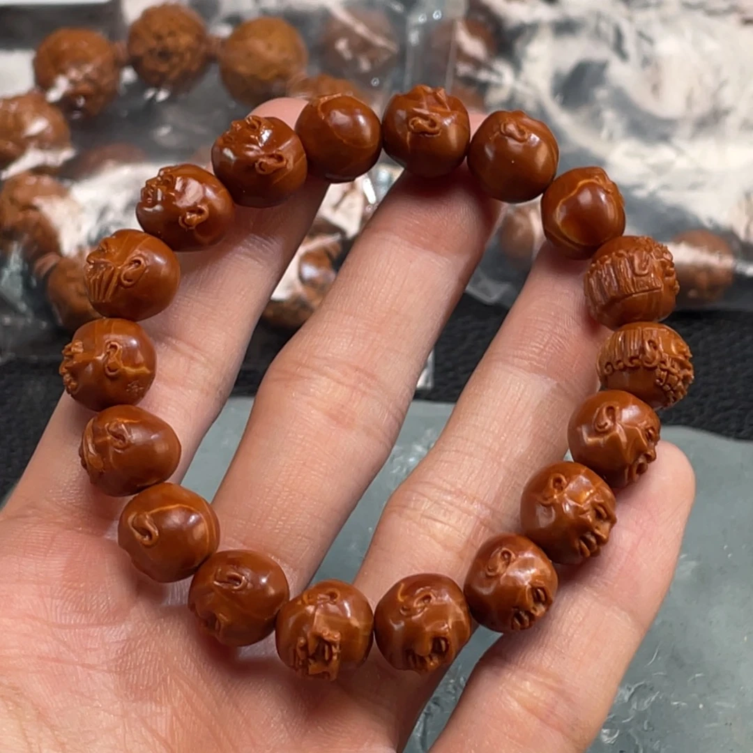 a***g手串/手链橄榄核1.2须派十八罗汉B6718福利