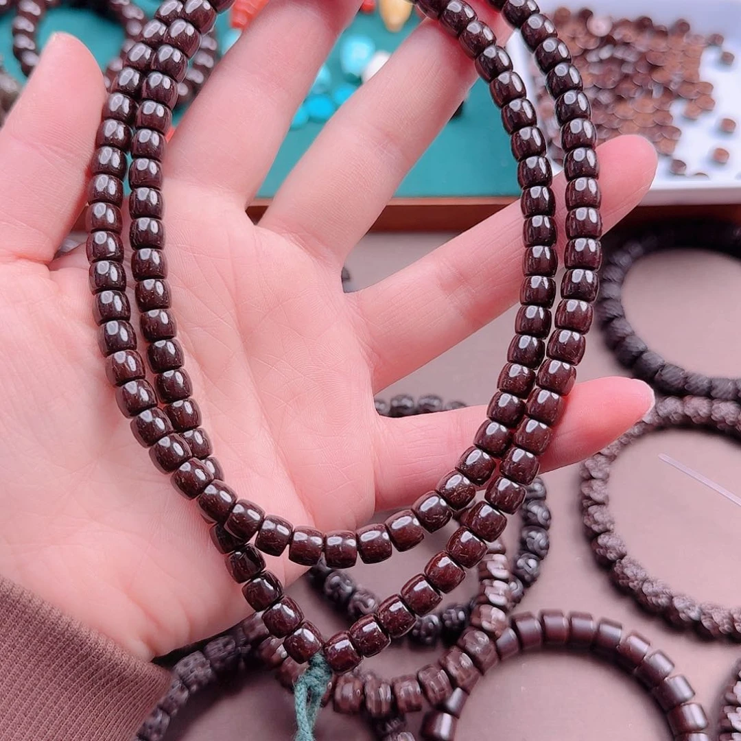 椰蒂手串小*英7*6直切108手串