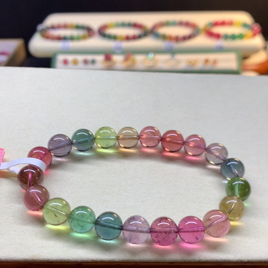 未镶嵌碧玺手串人鱼色标9mm