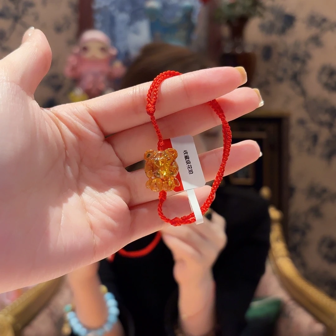 琥珀手绳未镶嵌多样性发其一