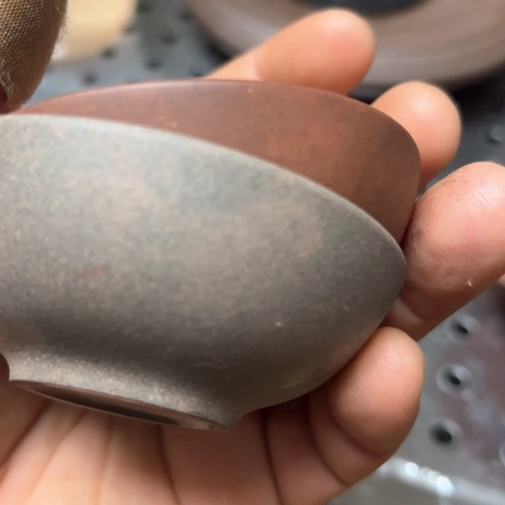 紫砂杯子小*腿茶碗一对