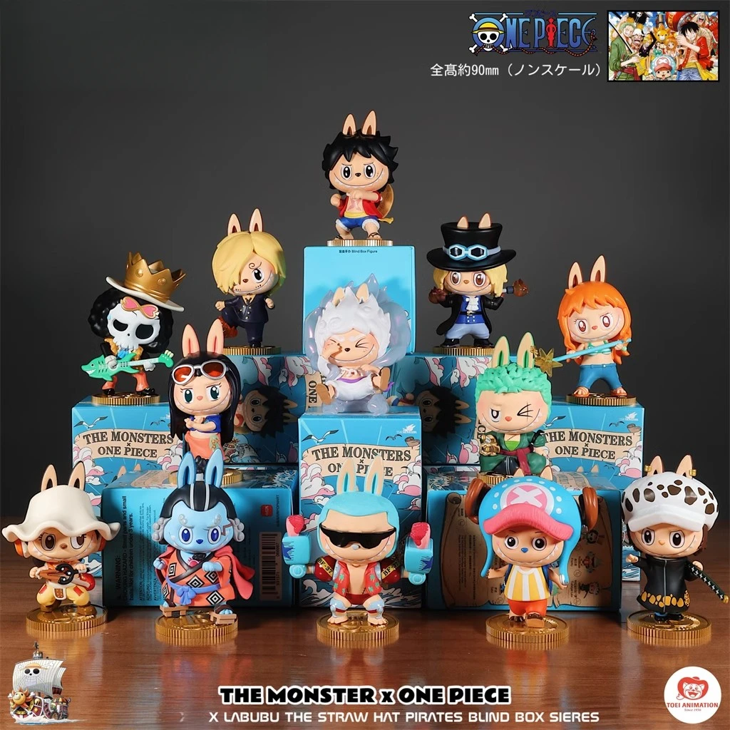 THE MONSTERS×海贼王手办LABUBU盲盒摆件人偶手