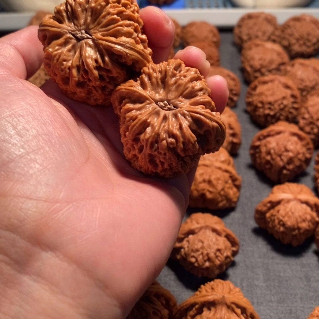 史***亮银S925文玩核桃南疆石43