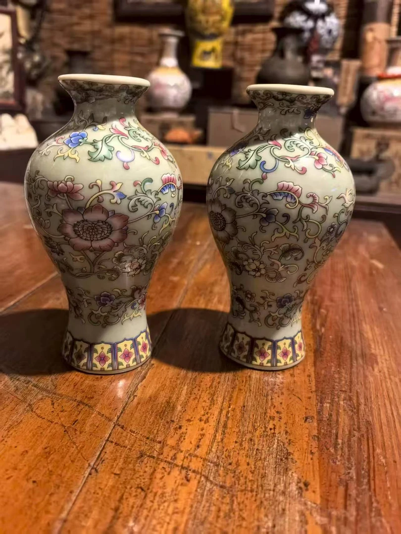 家居饰品  一对小瓶流水家居摆件仿古工艺品