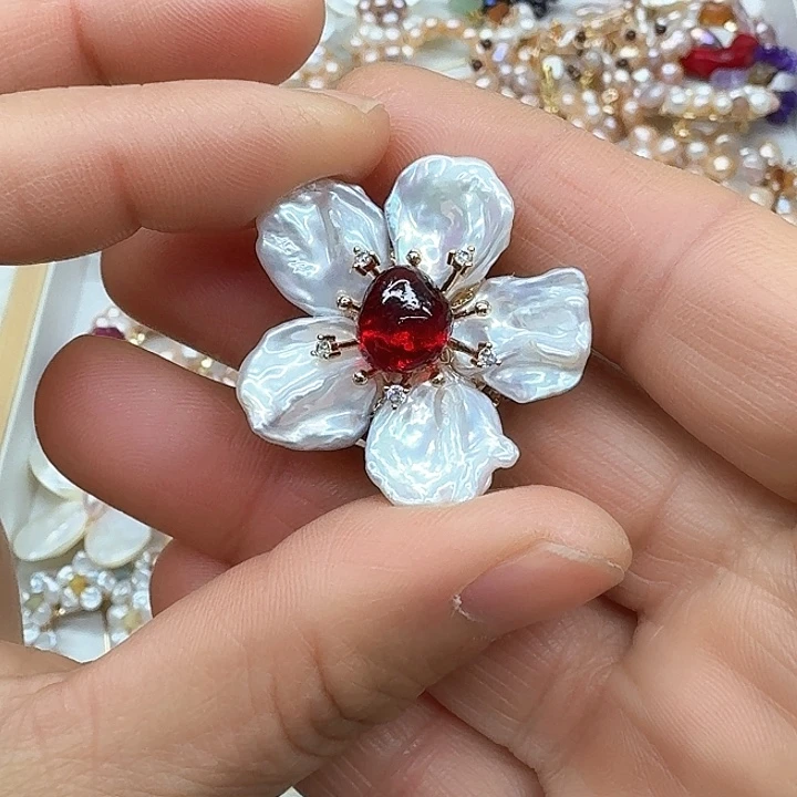 淡水珍珠珍珠银S925镶嵌