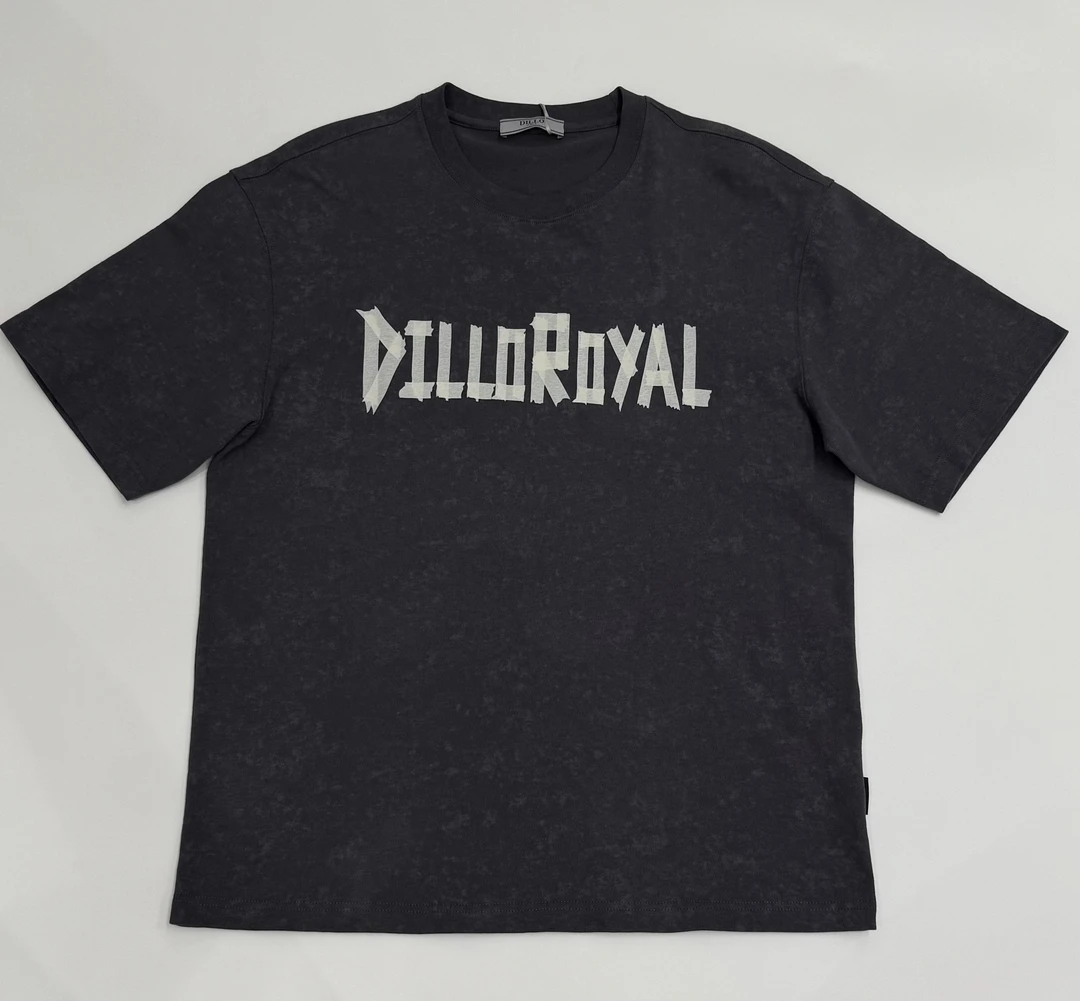 DILLO 2025春夏新款时尚百搭微阔短袖