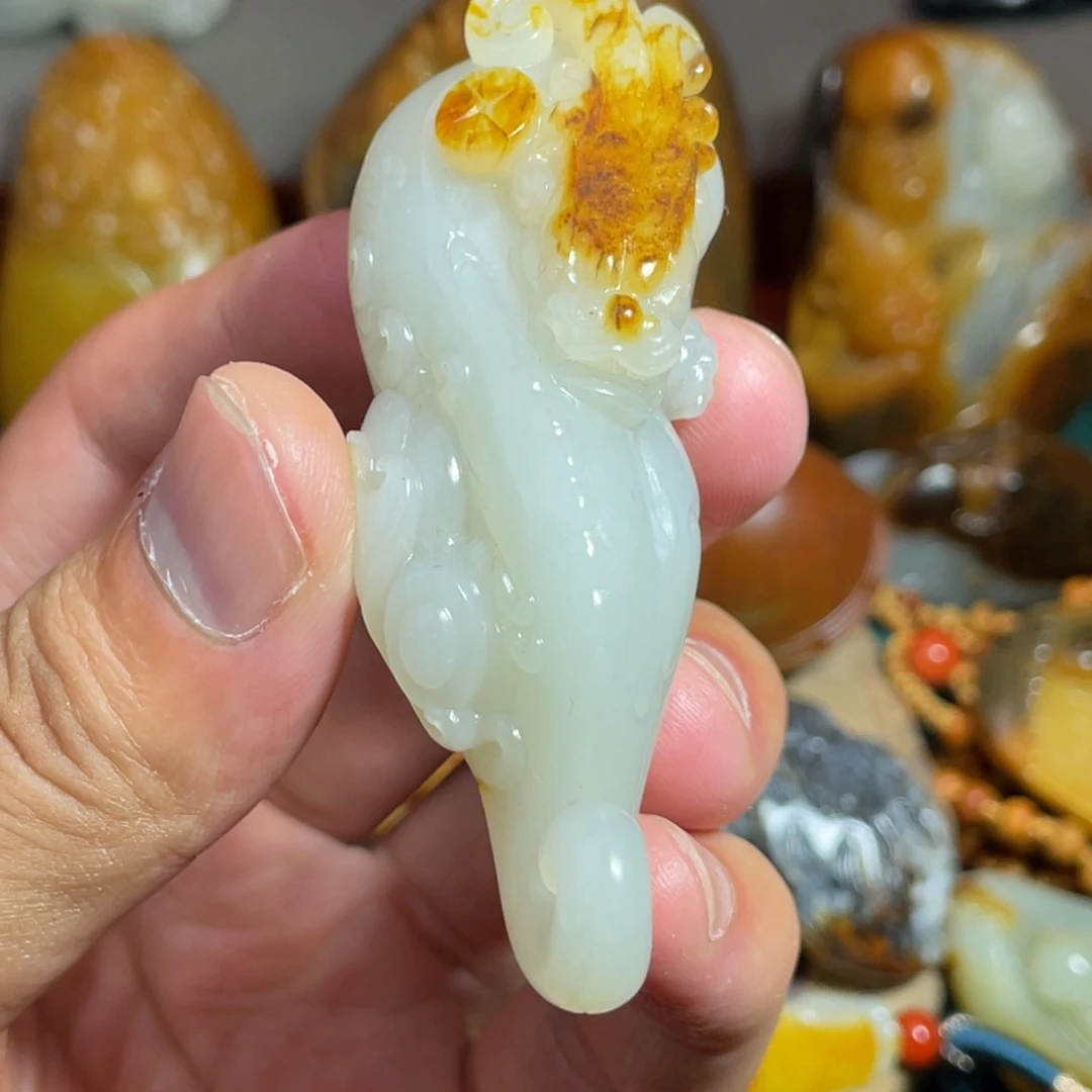 和田玉未镶嵌吊坠(不含链)