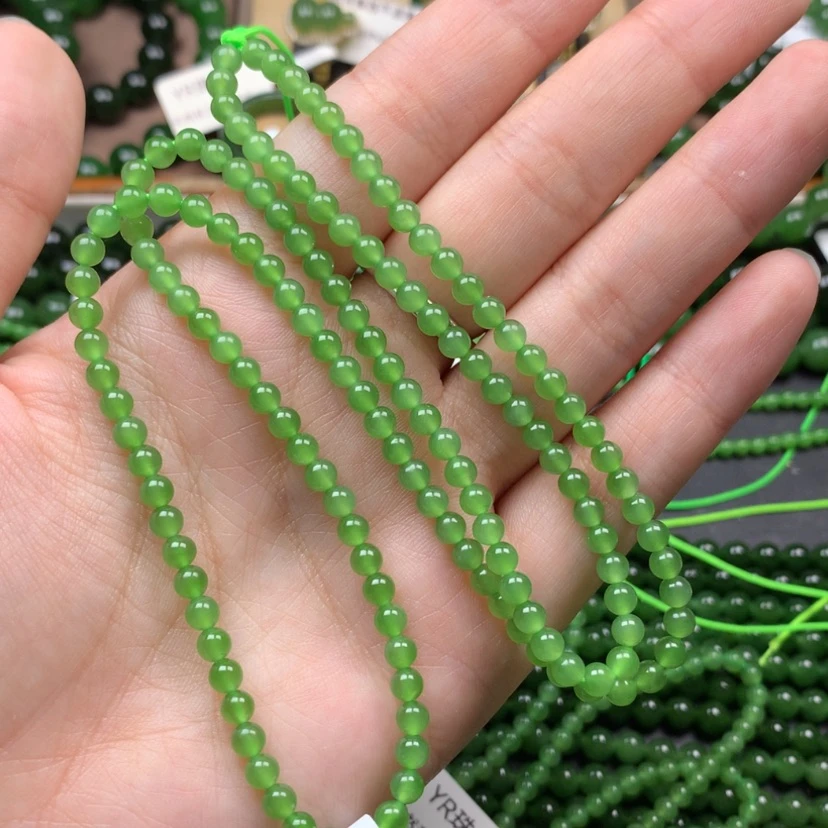 【闪购商品】颈饰未镶嵌和田玉（碧玉）玲*?