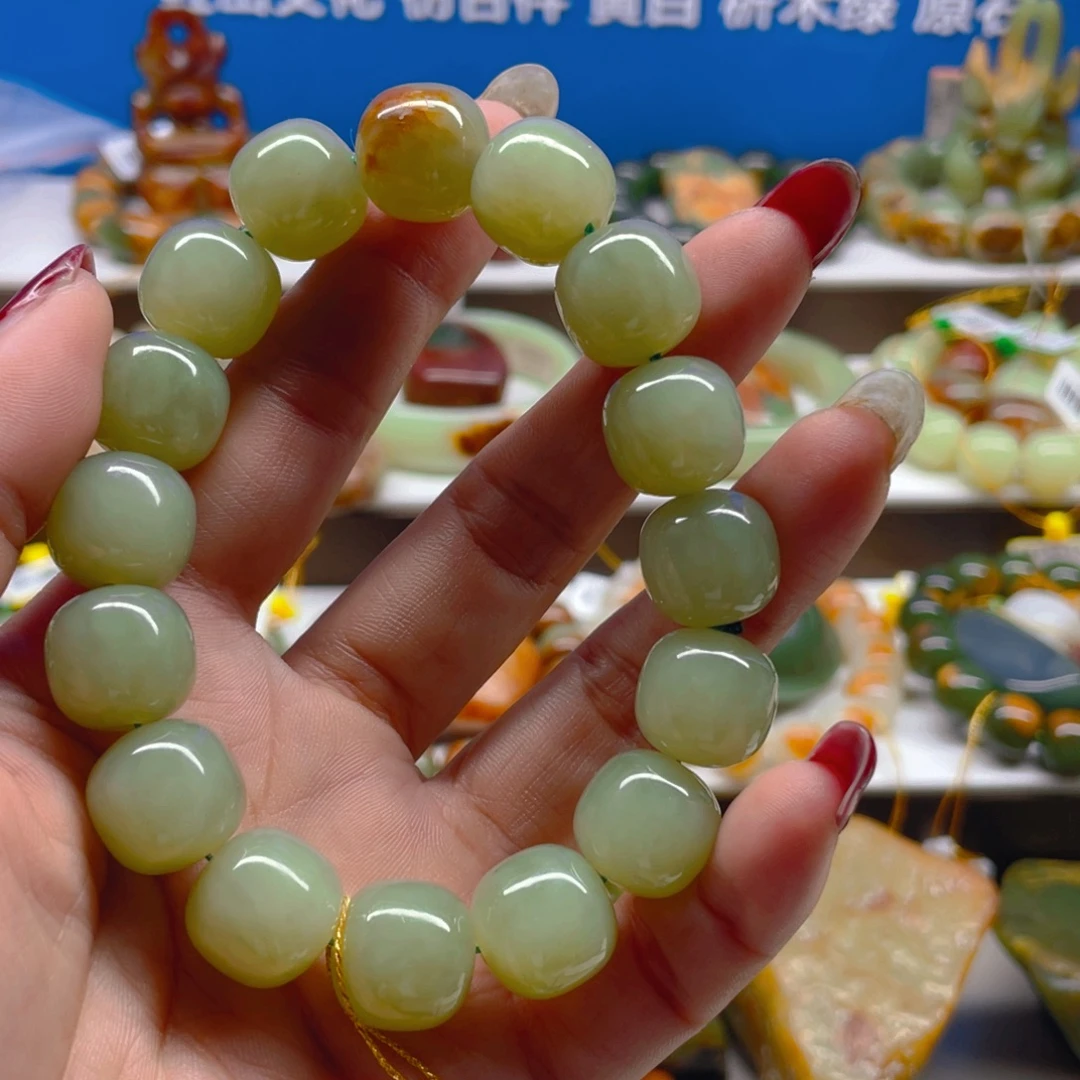未镶嵌手串透闪石质玉