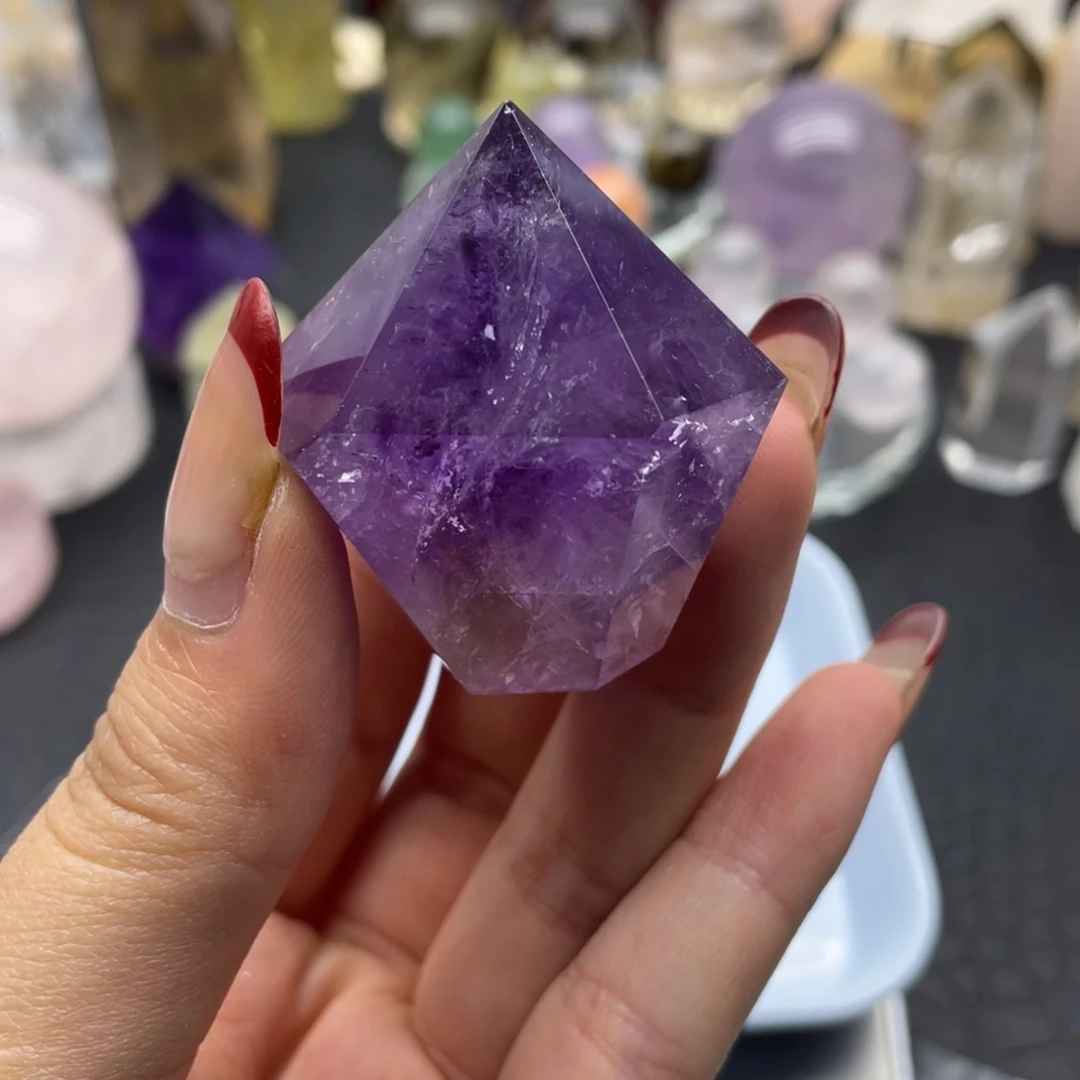 水晶17未镶嵌紫水晶柱