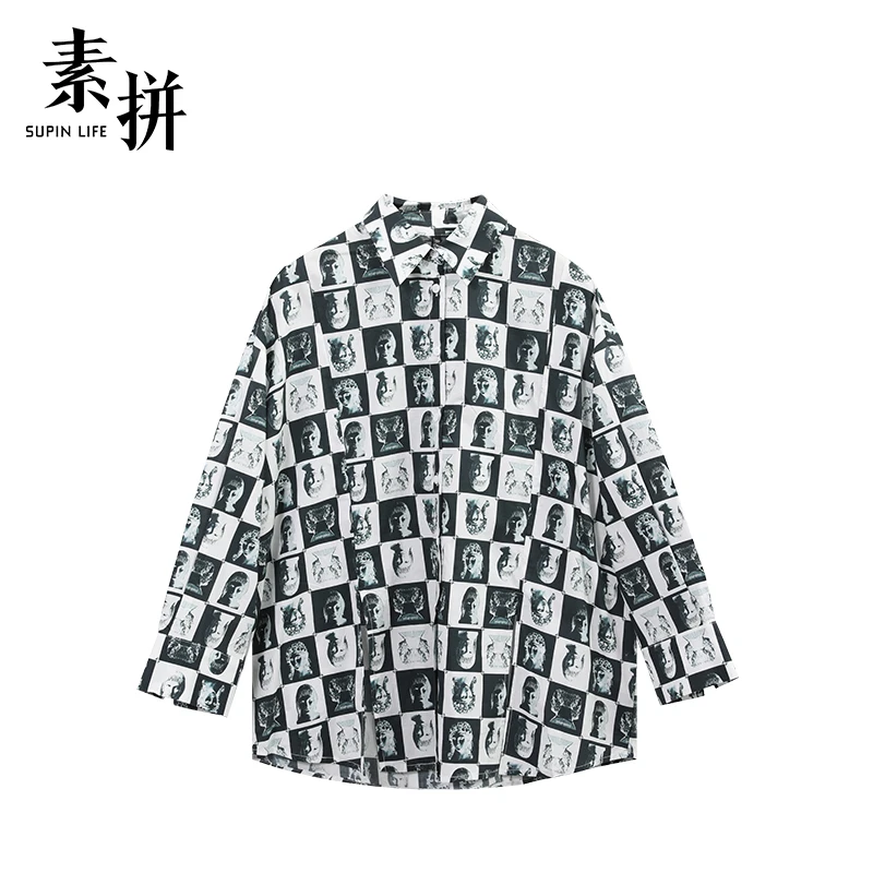 素拼女装衬衫SPGACS222518A