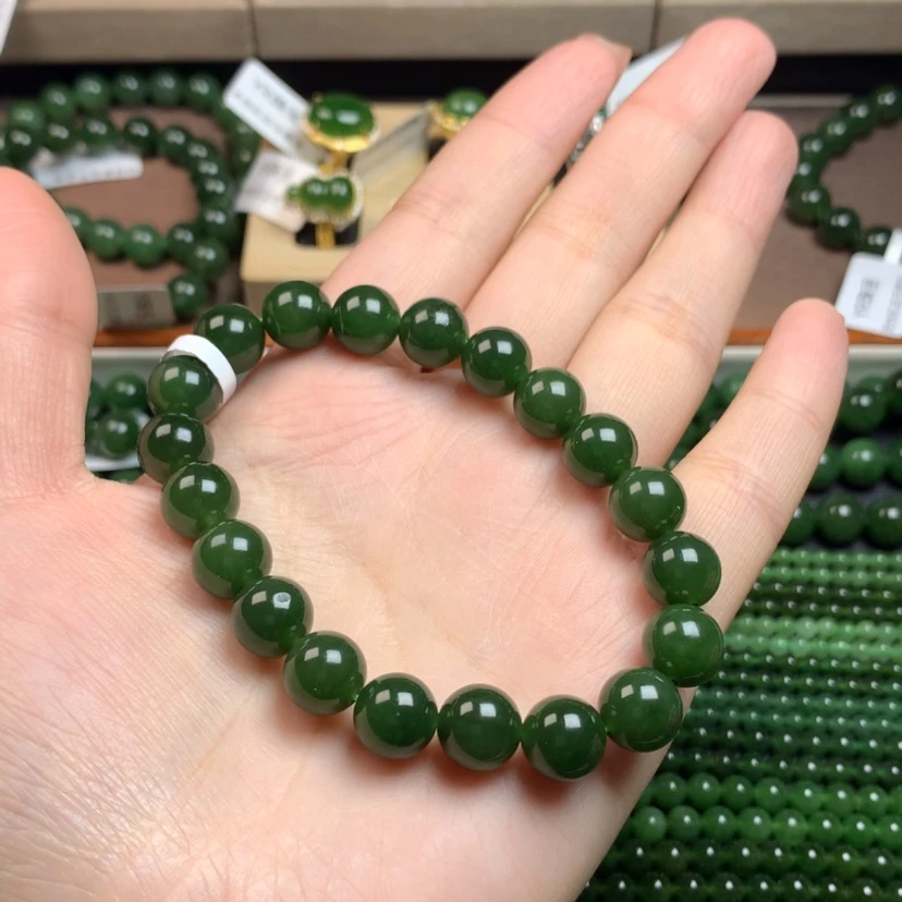 【闪购商品】和田玉（碧玉）手串未镶嵌?****?10m m