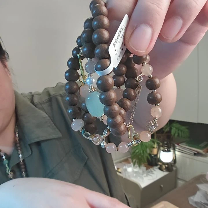 非金属鹅梨佛公 手工串珠