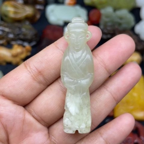 蛇纹石玉未镶嵌颈饰18