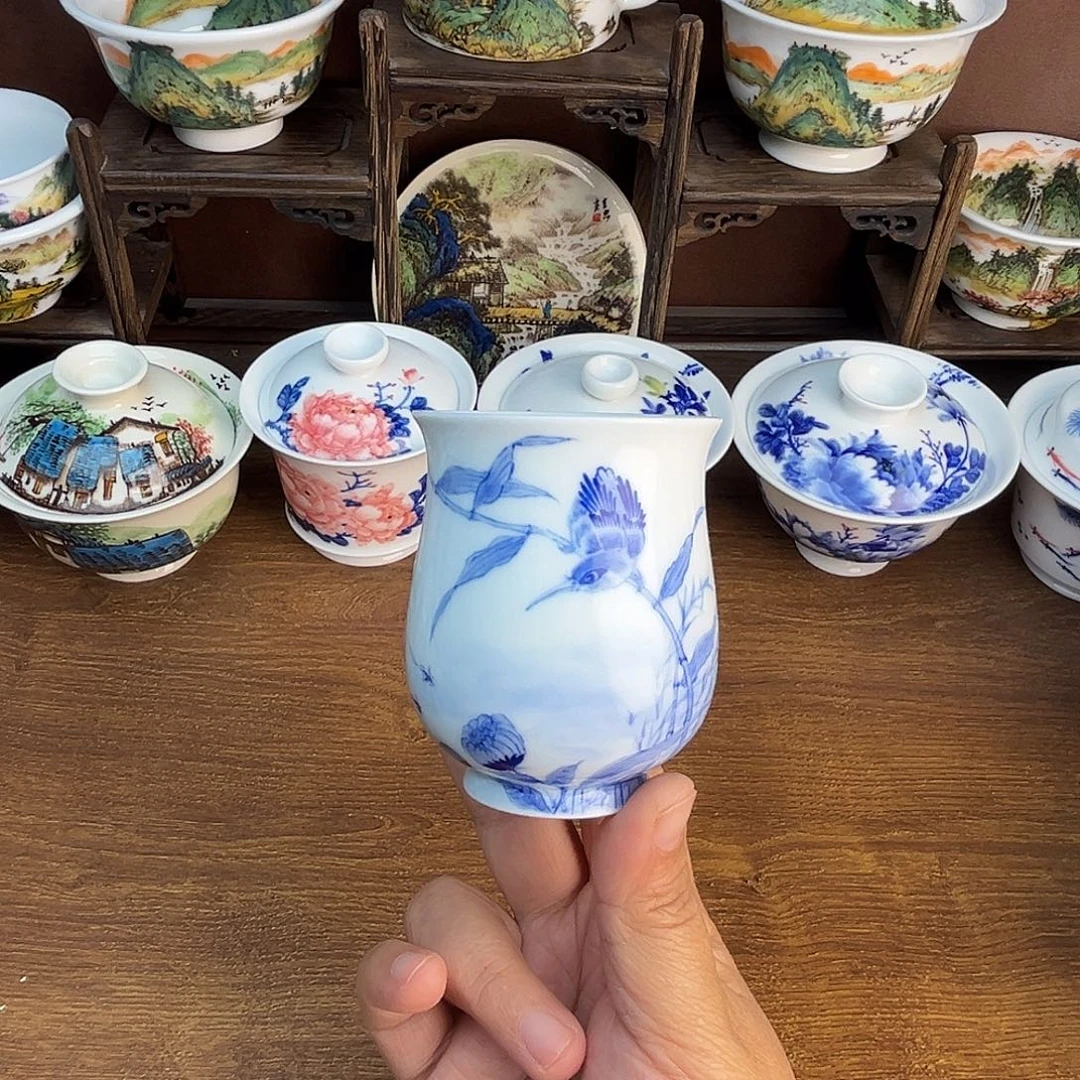 忠意堂釉下彩单翠