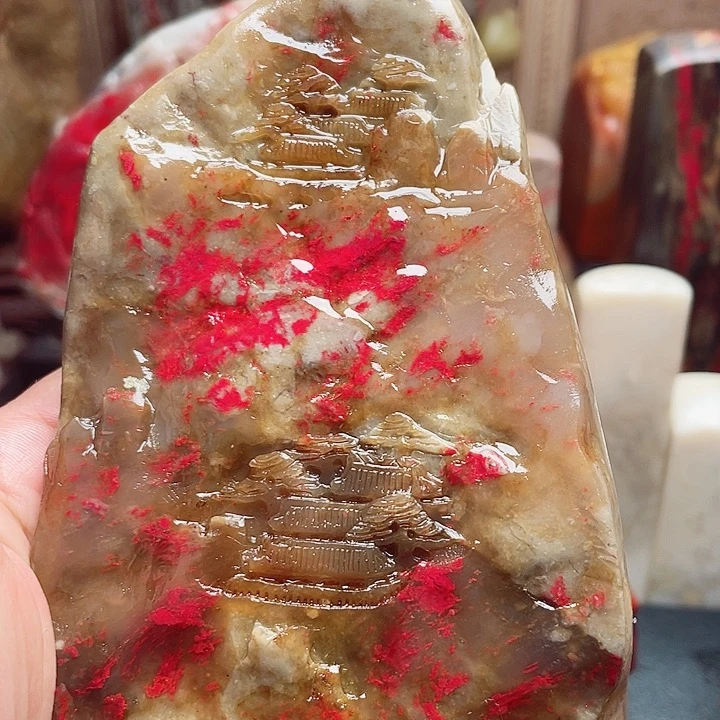 昌化鸡血石血色艳丽昌化石