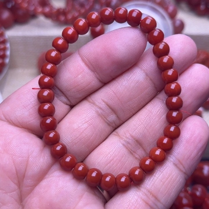 南红玛瑙未镶嵌颈饰6 M