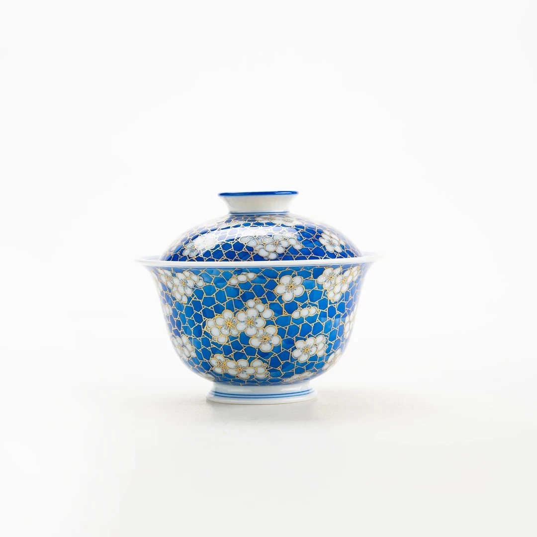 【景德詺兮】故宫·冰裂纹梅花大盖碗MX814