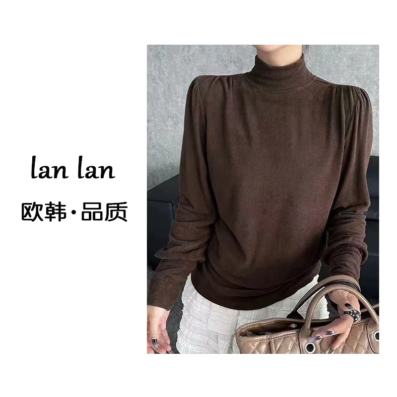 琪琪-冬上新【小中领公主袖】韩版气质时尚公主袖长袖百搭小众设计