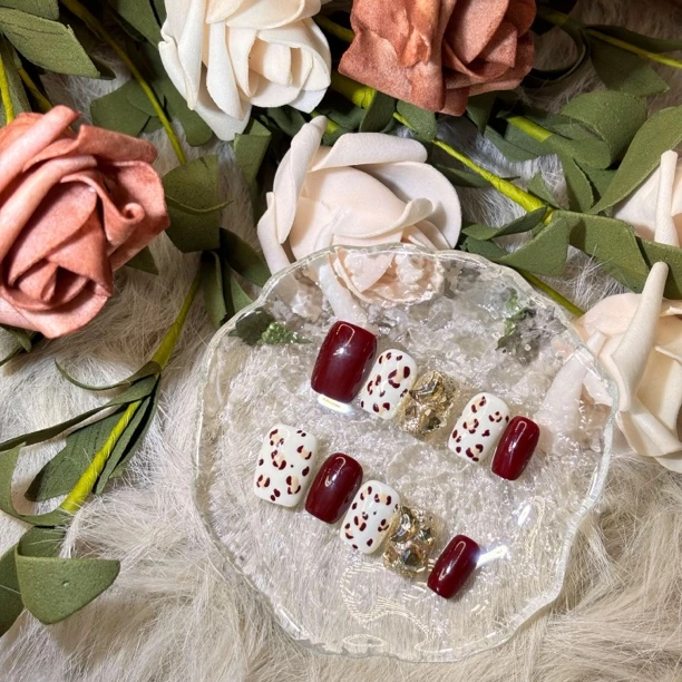 波波拍-纯手工穿戴甲新中式纯手工手绘原创下单波波备注编号